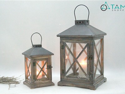 Đèn nến nhà gỗ cổ điển cỡ lớn số 20